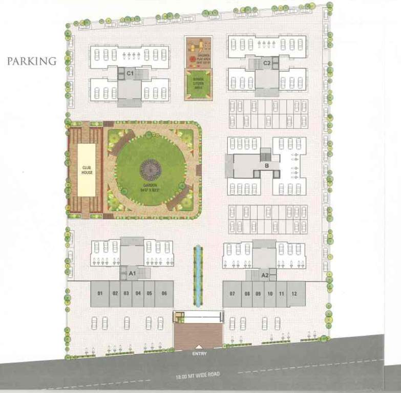  hieghts A1 + A2 Parking Cluster Plan