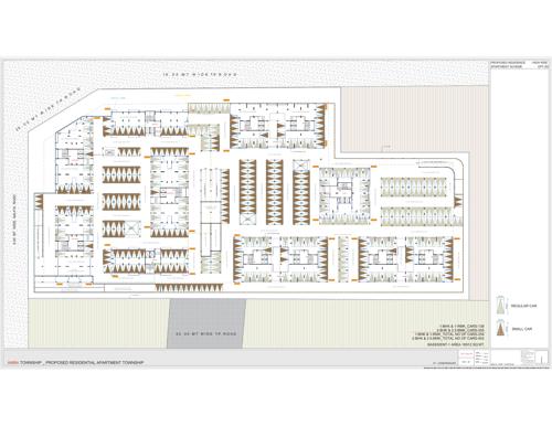  sector-6b-phase-1 APURVA-02 And 3 Cluster Plan for Basement Floor