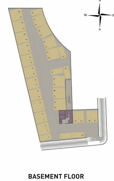  square Square Cluster Plan for basement Floor