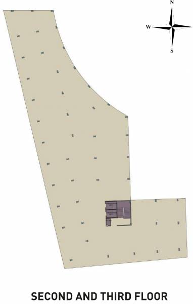  square Square Cluster Plan from 2nd to 3rd Floor