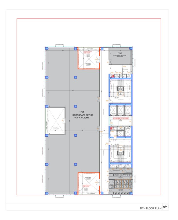  one 1 Cluster Plan For 17th Floor