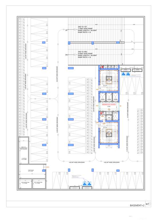  one 1  Cluster Plan For 2nd Basement Floor 