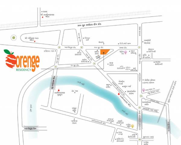  orenge-residency Location Plan