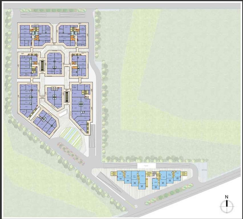  92 market place Tower 1 And 2 Cluster Plan for 1st Floor