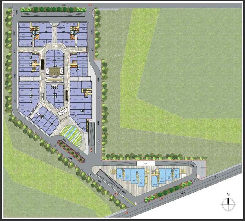  92 market place Tower 1 And 2 Cluster Plan for ground Floor