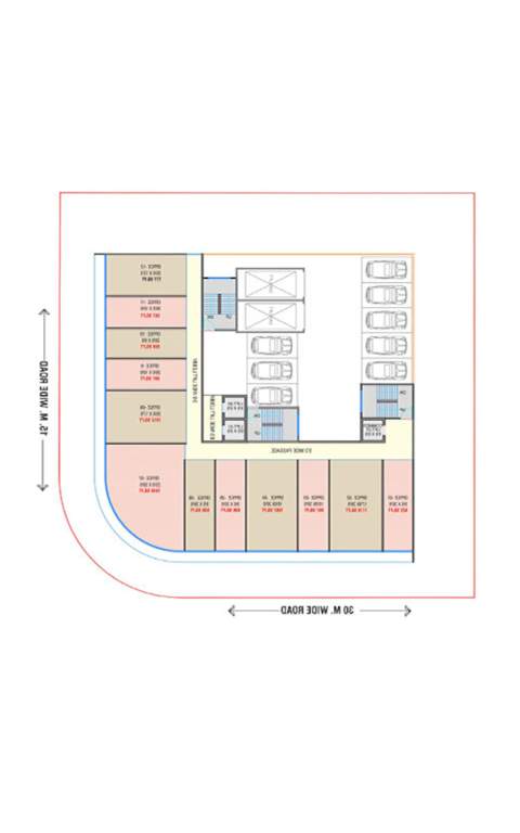  anuparva cooperative housing society limited Anuparva Cooperative Housing Society Limited Cluster Plan for 1st Floor