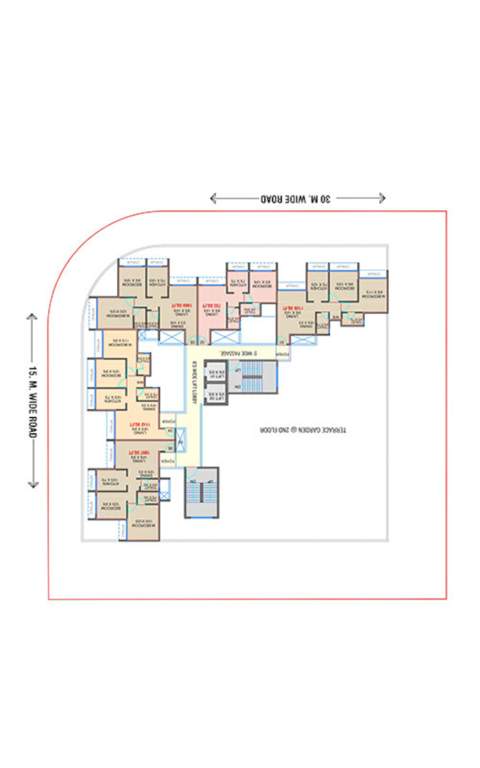  anuparva cooperative housing society limited Anuparva Cooperative Housing Society Limited Cluster Plan from 3rd to 13th Floor