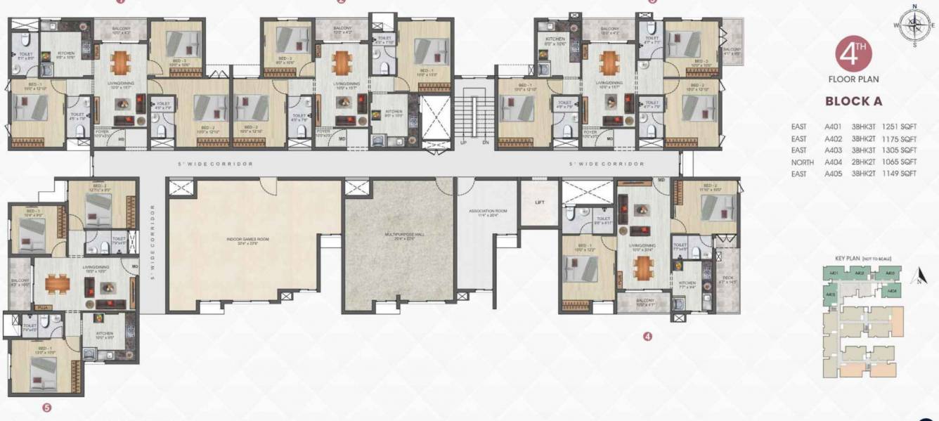  midtown Block A Cluster Plan For 4th Floor