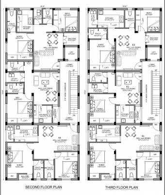  pushpam Pushpam Cluster Plan from 2nd to 3rd Floor