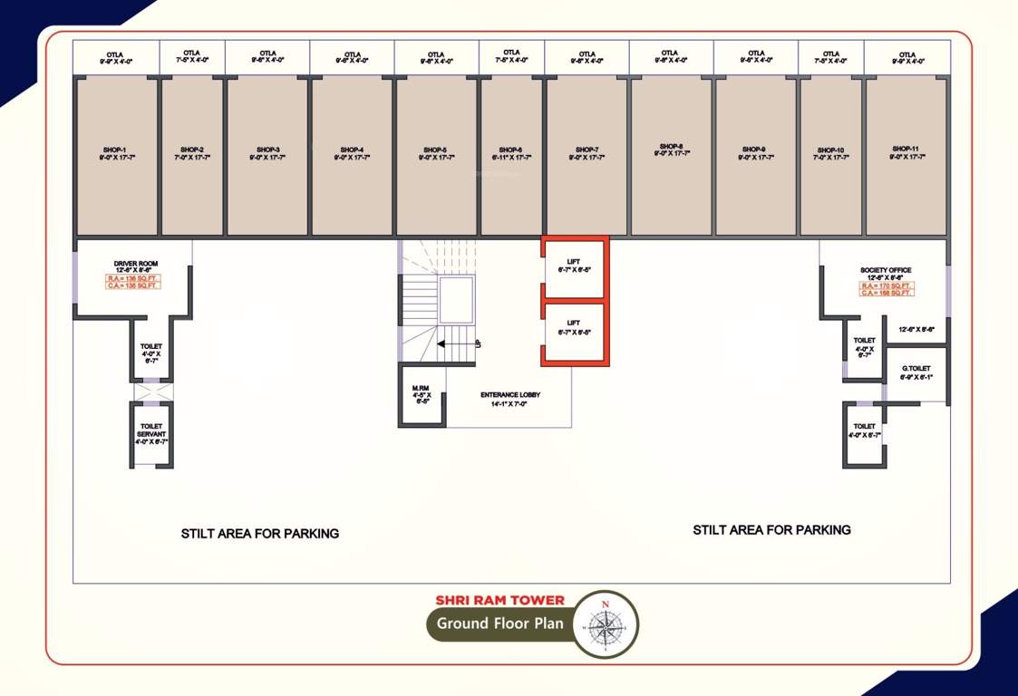  shri ram tower Shriram Tower Residential Cluster Plan