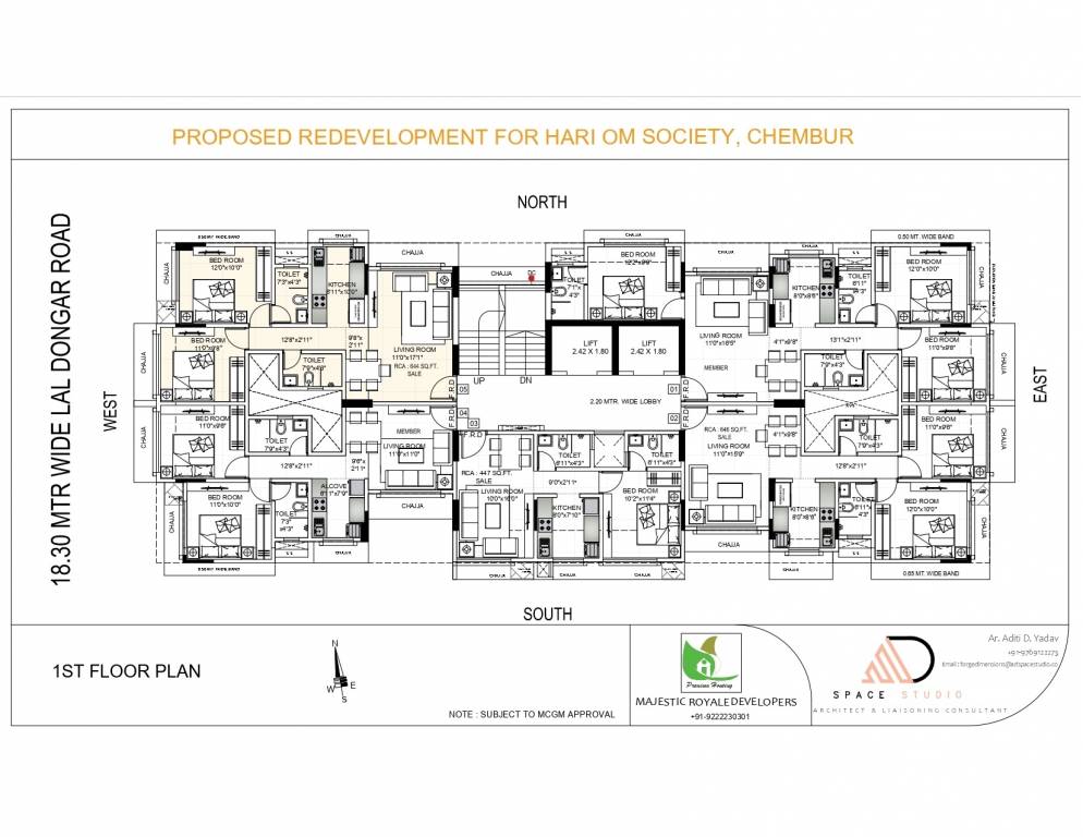  hari om Hari Om Cluster Plan for 1st Floor