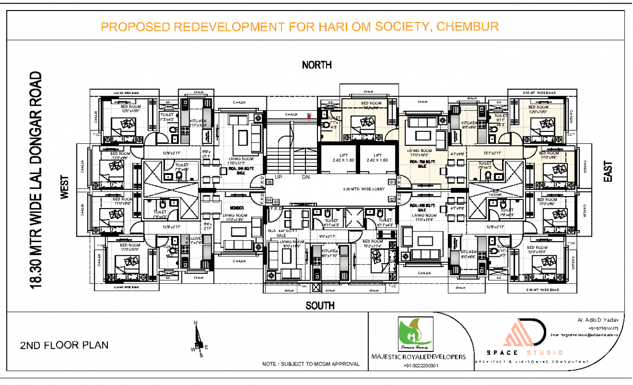  hari om Hari Om Cluster Plan for 2nd Floor