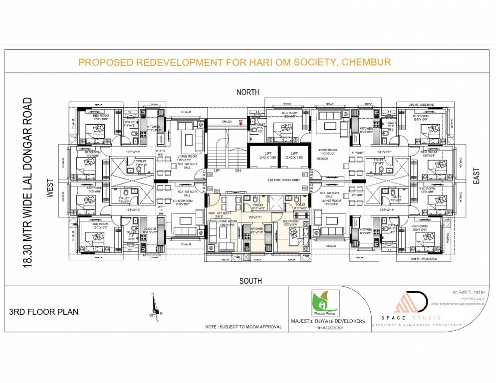  hari om Hari Om Cluster Plan for 3rd Floor
