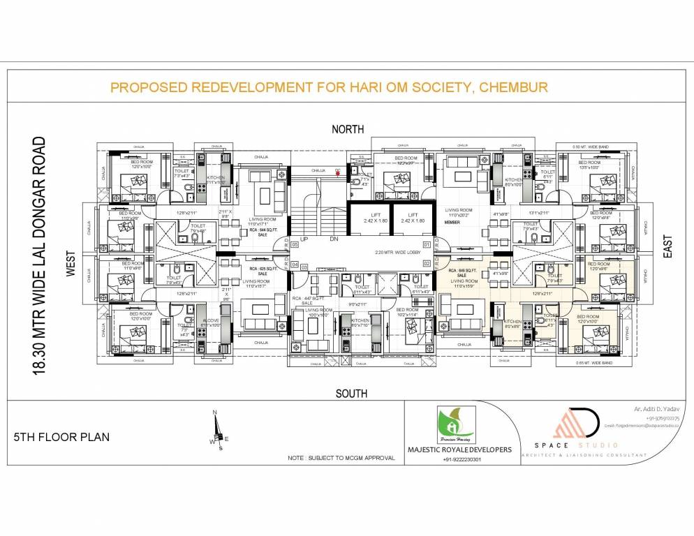  hari om Hari Om Cluster Plan for 5th Floor
