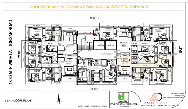  hari-om Hari Om Cluster Plan for 6th Floor