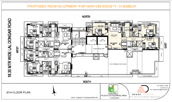  hari-om Hari Om Cluster Plan for 9th Floor