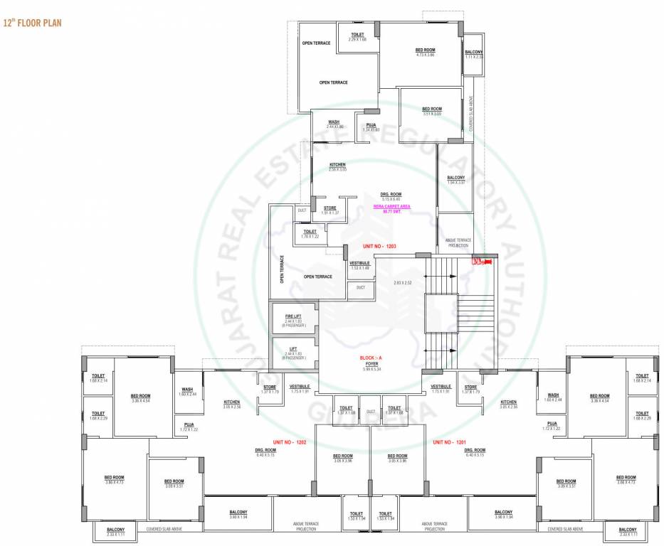  vivanta 36 A Cluster Plan For 12th Floor