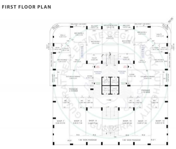  swastik-homes A Cluster Plan For 1st Floor