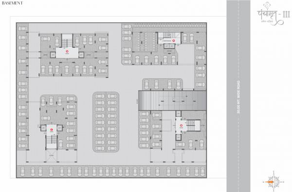  panchamrut-3 Block A Basement Cluster Plan