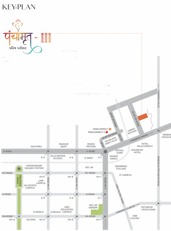  panchamrut 3 Location Plan