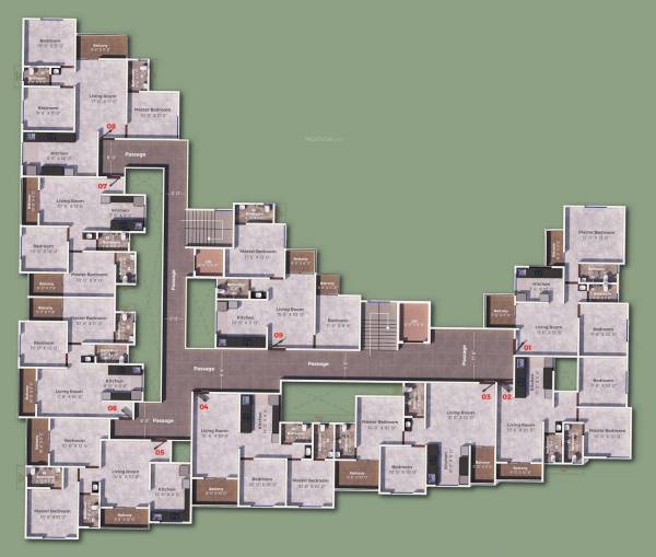  samarth-serenity-building-c Building C Cluster Plan