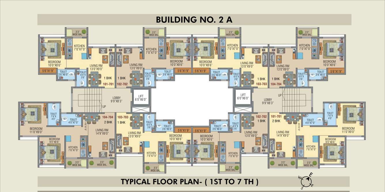  royal residency building no 2a Royal Residency Building No 2A Cluster Plan