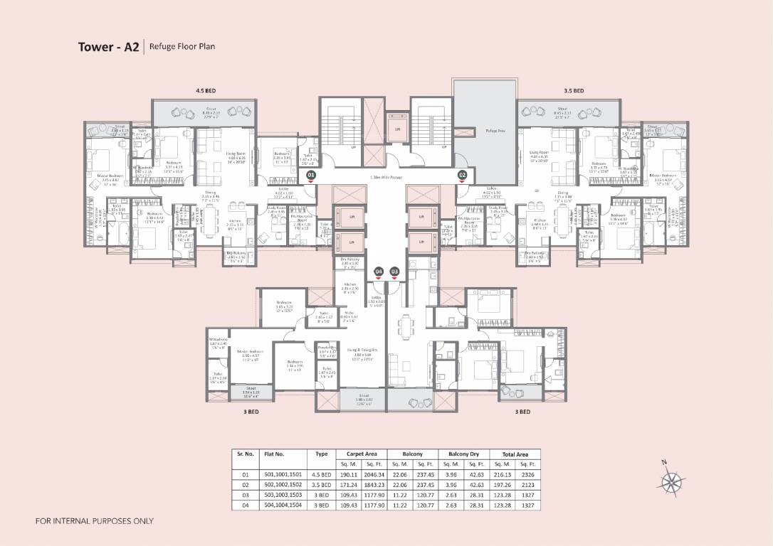  satori mahalunge Tower A Cluster Plan