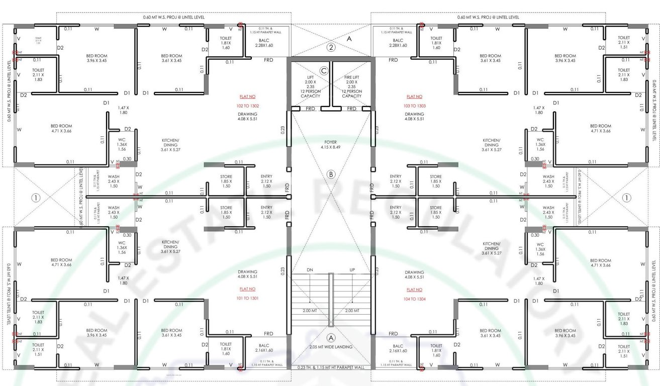  paradise glory Paradise Glory Cluster Plan From 1st To 13th Floor