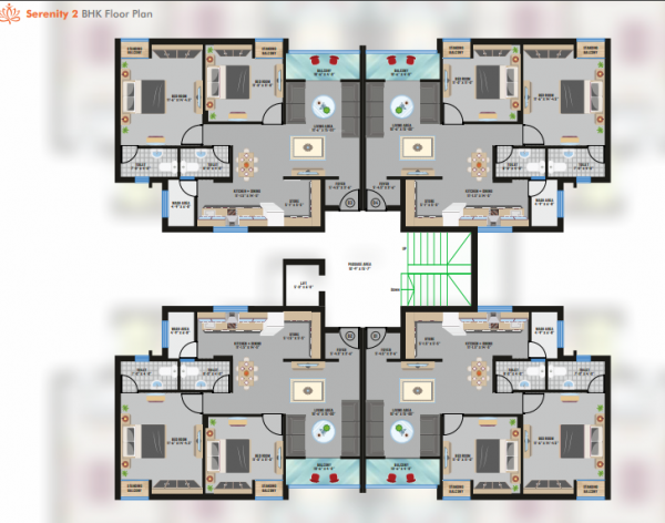  serenity Tower 1 Cluster Plan