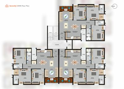 Tower 1 Cluster Plan from 1st to 4th Floor shagoon-serenity Tower 1 Cluster Plan from 1st to 4th Floor