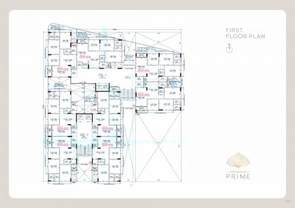  prime Block A & B Cluster Plan for 1st Floor