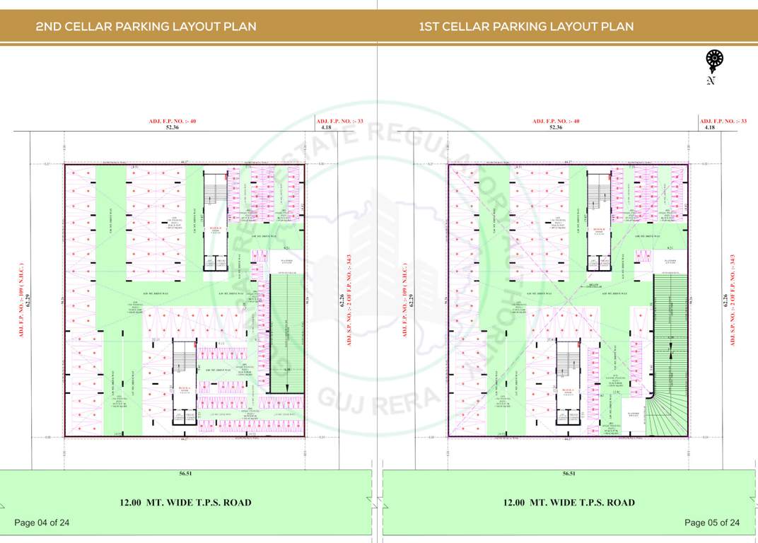  shreevas homes Block A & B Stilt Floor Cluster Plan