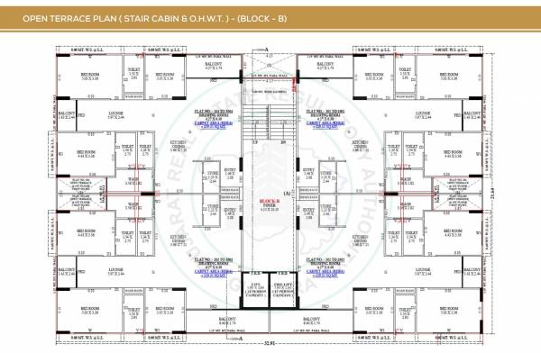  shreevas-homes Block B Terrace Floor Cluster Plan