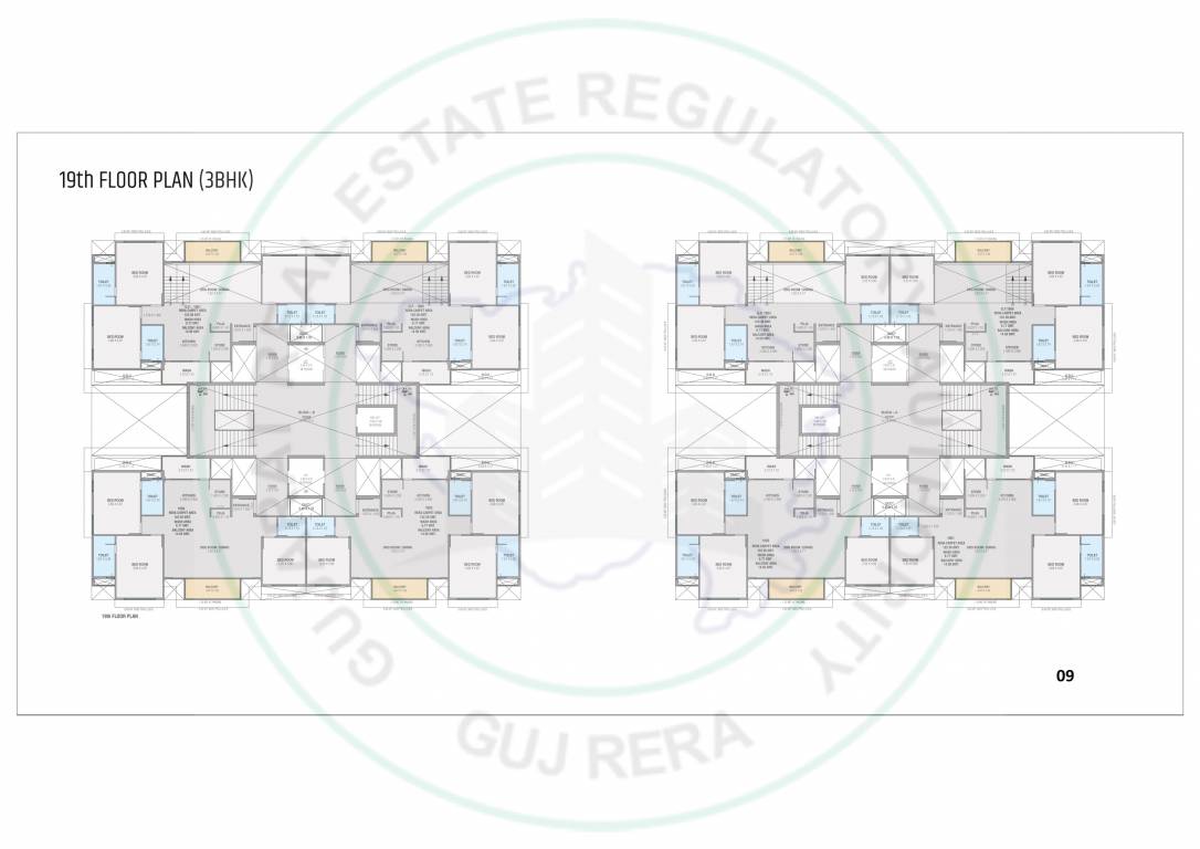  the gate x Block A And B Cluster Plan for 19th Floor