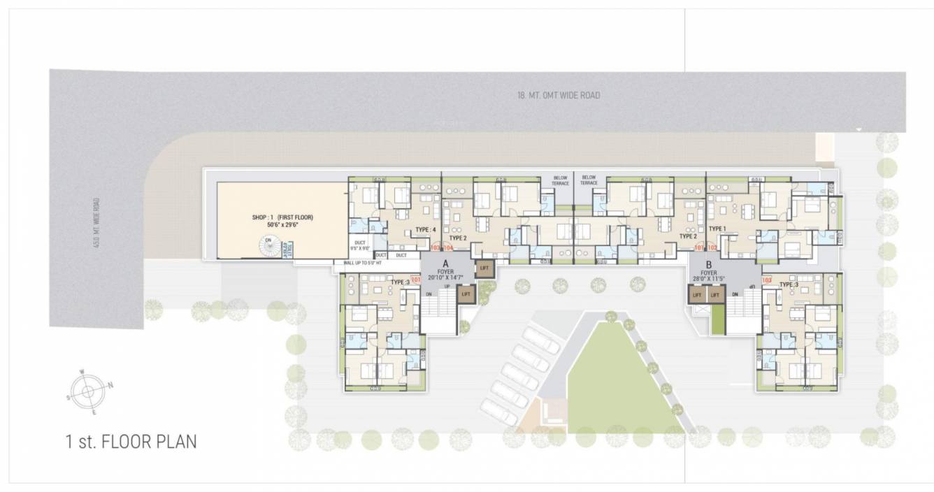  pride Block A & Block B Cluster Plan for 1st Floor
