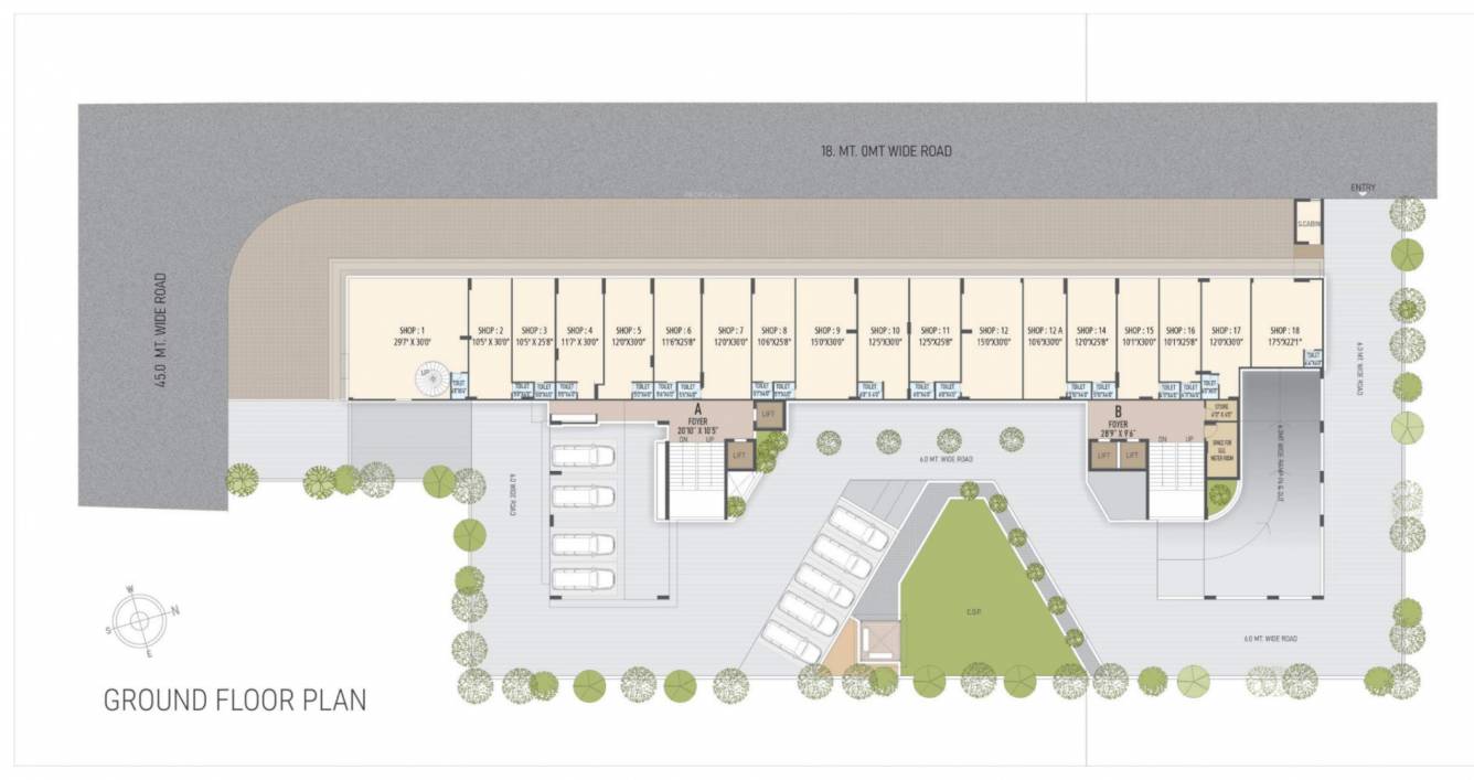  pride Block A & Block B Cluster Plan for ground Floor