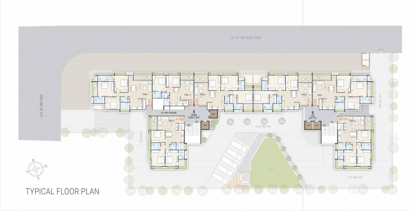  pride Block A & Block B Typical Cluster Plan