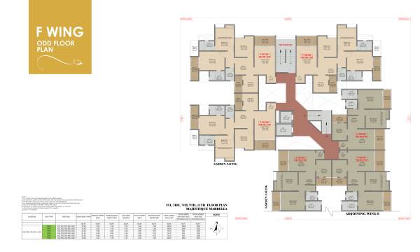  marbella Tower 2 Cluster Plan from 1st to 11th Floor