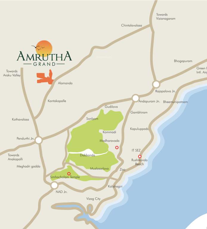  amrutha grand Location Plan