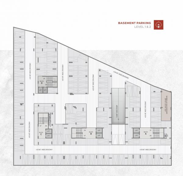  kalash A To D Basement Cluster Plan