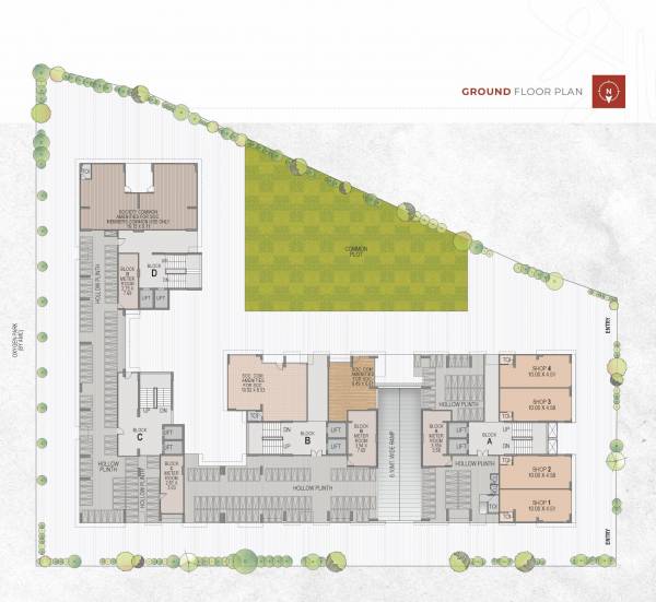  kalash A To D Cluster Plan For Ground Floor
