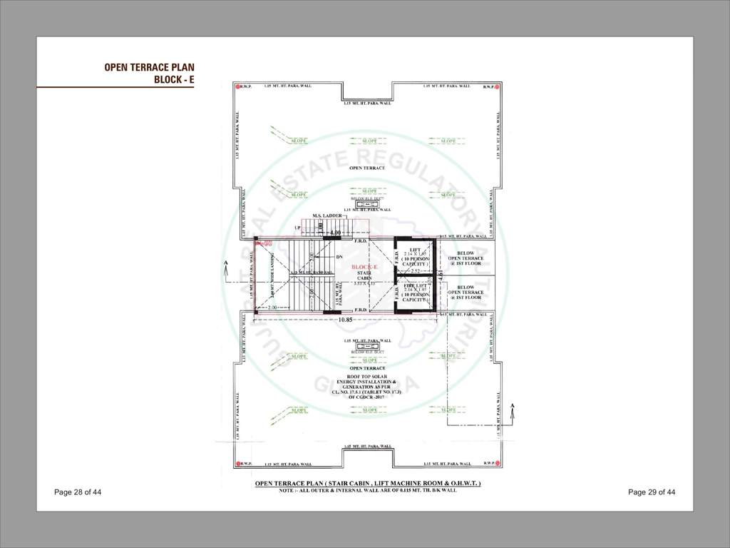  vrundavan hills Block E Terrace  Cluster Plan