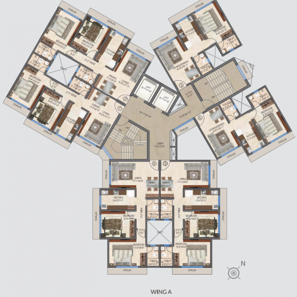  127-raj-homes Cluster Plan