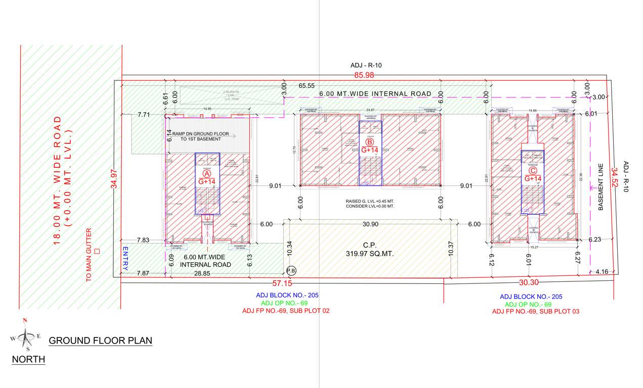 shree laxmi puja heights A To C Cluster Plan For Ground Floor