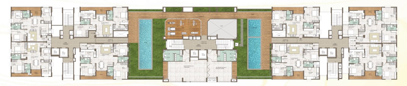  jewel Tower 1,2&3 Cluster Plan for 1st Floor