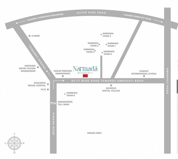 Location Plan narmada-residency Location Plan