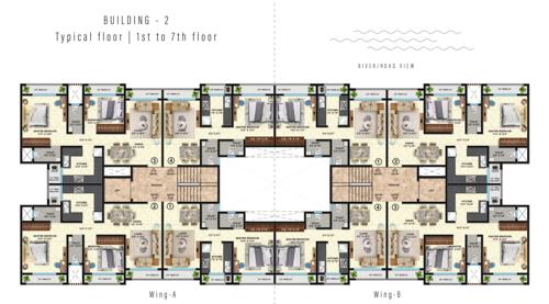  flamingo-residency Flamingo Residency Bldg No 1 A Wing Cluster Plan
