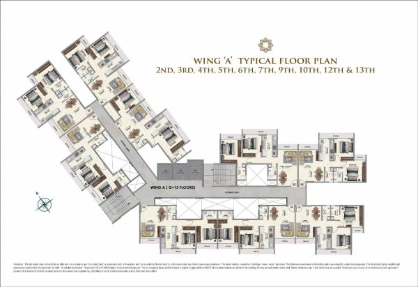  qa-riverfront-3 QA Riverfront 3 Wing A Cluster Plan for Typical Floor