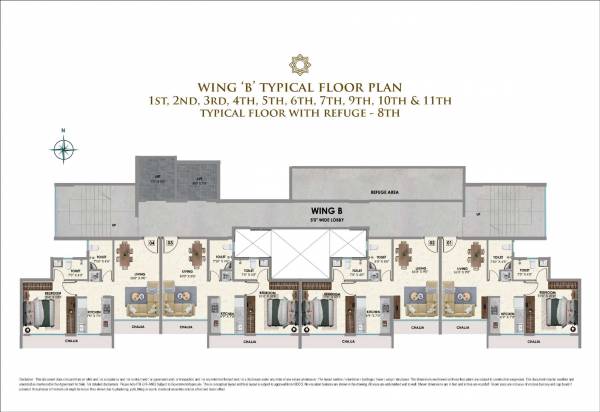  qa-riverfront-3 QA Riverfront 3 Wing B Cluster Plan for Typical Floor