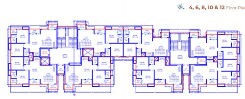 A1 + A2 Cluster Plan From 4th To 12th Floor Expect 5th, 7th, 9th And 11th Floor antilla-heritage A1 + A2 Cluster Plan From 4th To 12th Floor Expect 5th, 7th, 9th And 11th Floor